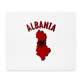 Albanien Albania Landkarte Flagge - Mousepad (Querformat) - Weiß - Vorne