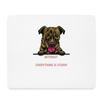 Ohne Berghund ist alles doof - Mousepad (Querformat) - Weiß - Vorne