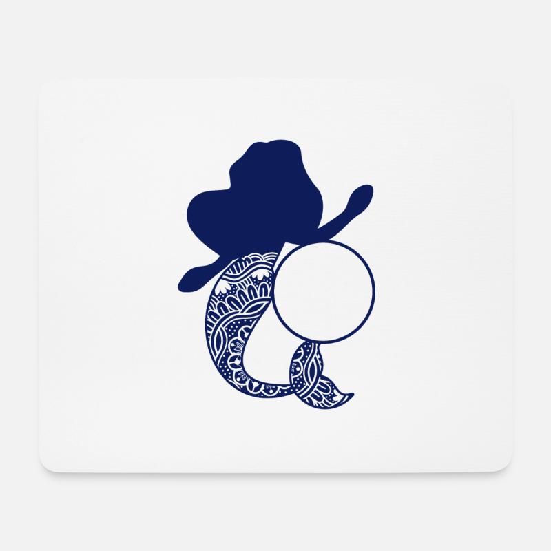 Meerjungfrau 5 - Mousepad (Querformat) - Weiß