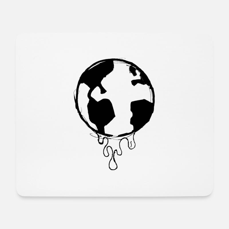 suedflair - sad earth - Mousepad (Querformat) - Weiß