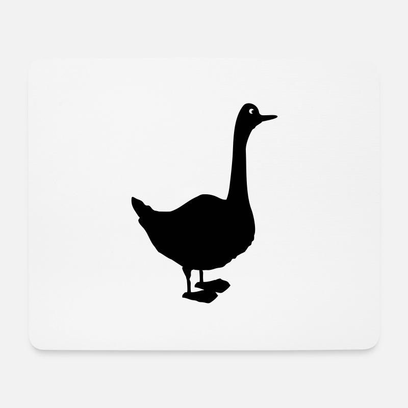 gans - Mousepad (Querformat) - Weiß