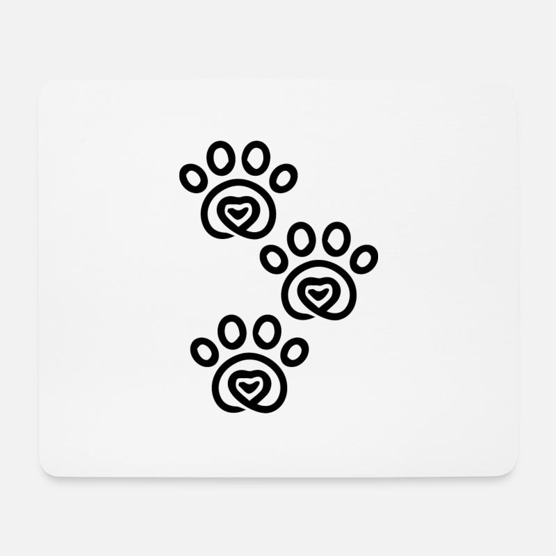 Hund Dog - Mousepad (Querformat) - Weiß