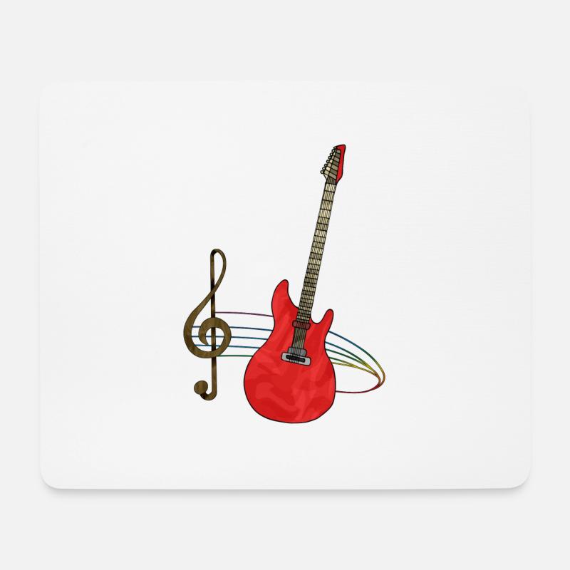 Guitar - Mouse Pad (horizontal) - white