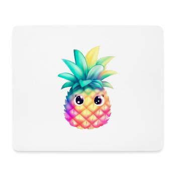 Süße Bunte Ananas Sommer Frucht Urlaub Geschenk - Mousepad (Querformat) - Weiß - Vorne