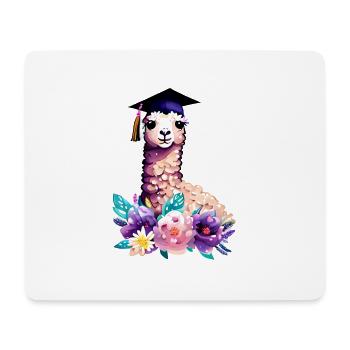 Bachelor Alpaka Studium Absolvent Schulabschluss - Mousepad (Querformat) - Weiß - Vorne
