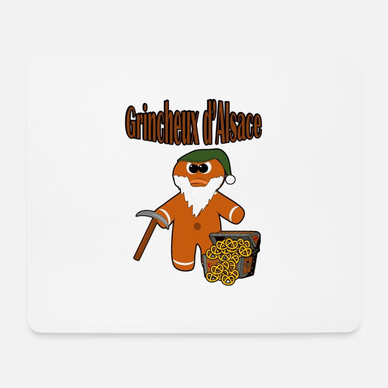 Grumpy aus dem Elsass - Mousepad (Querformat) - Weiß