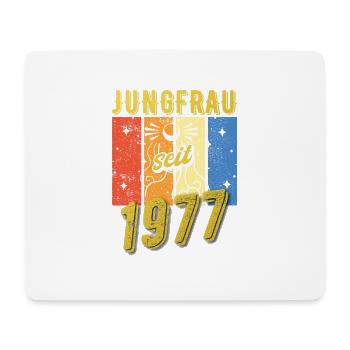 Jungfrau 1977 Sternzeichen Geburtstag - Mousepad (Querformat) - Weiß - Vorne