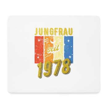 Jungfrau 1978 Sternzeichen Geburtstag - Mousepad (Querformat) - Weiß - Vorne