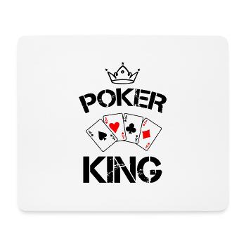 Roi du poker 1 - Tapis de souris (format paysage) - blanc - Devant