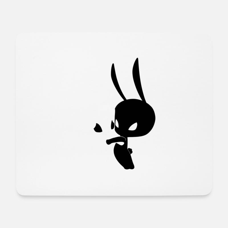 YIN-YANG Hasen - Mousepad (Querformat) - Weiß
