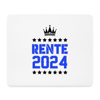 rente 2024 - Mousepad (Querformat) - Weiß - Vorne