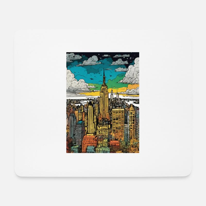 New York - Mousepad (Querformat) - Weiß