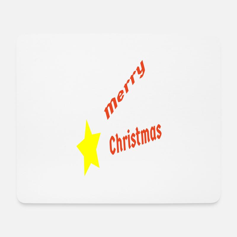 MerryChristmasStar1 - Mouse Pad (horizontal) - white