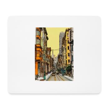 San Francisco - Mousepad (Querformat) - Weiß - Vorne