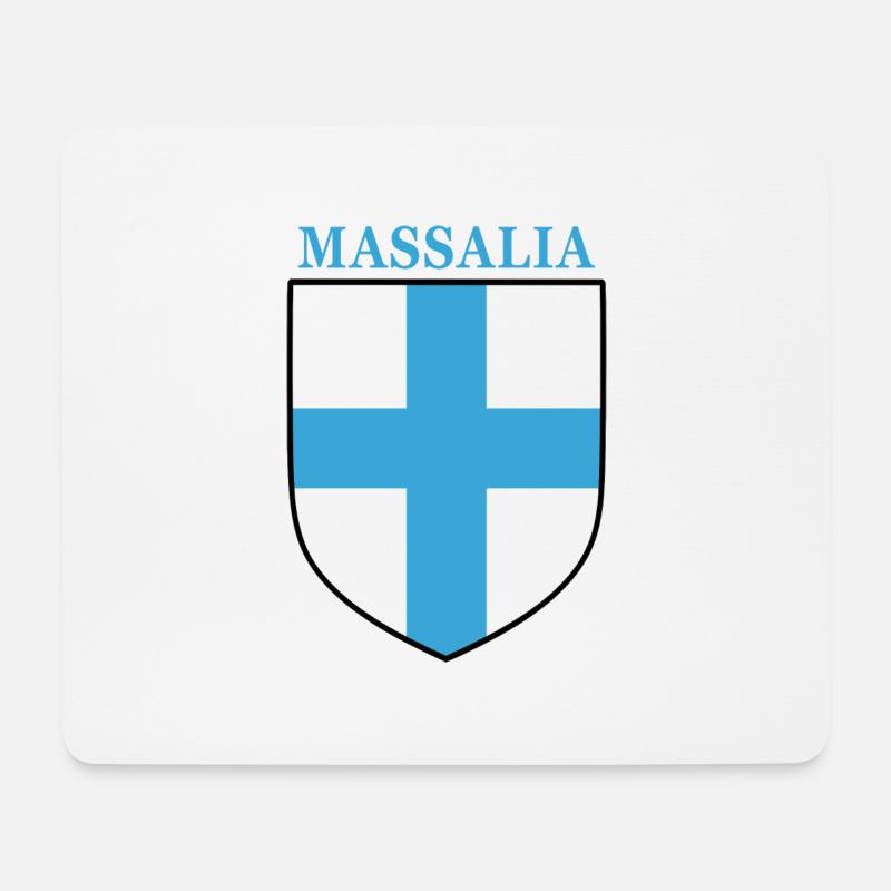 Massalia - Tapis de souris (format paysage) - blanc