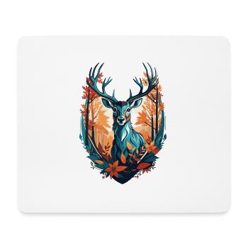 Deer - Mouse Pad (horizontal) - white - Front