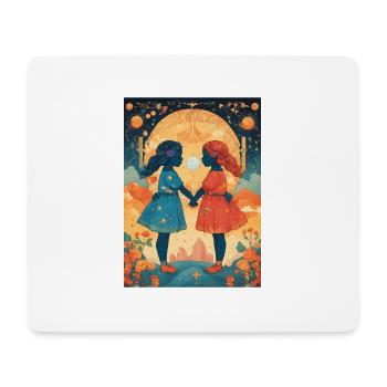Sternzeichen Zwilling - Mousepad (Querformat) - Weiß - Vorne
