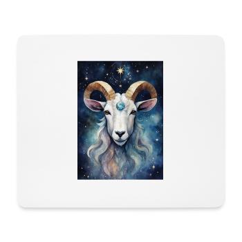 Sternzeichen Steinbock02 - Mousepad (Querformat) - Weiß - Vorne