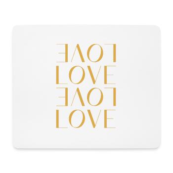 Love - Mousepad (Querformat) - Weiß - Vorne