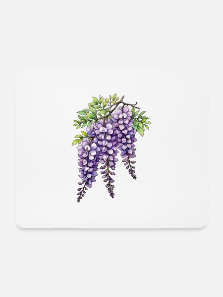 Lila - Mousepad (Querformat) - Weiß