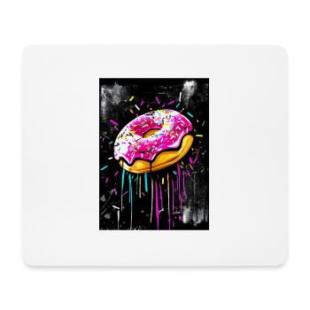 Donut-Graffiti-Stil - Mousepad (Querformat) - Weiß - Vorne
