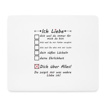 4 Monate zusammen Beziehung Monatstag Freundin - Mousepad (Querformat) - Weiß - Vorne