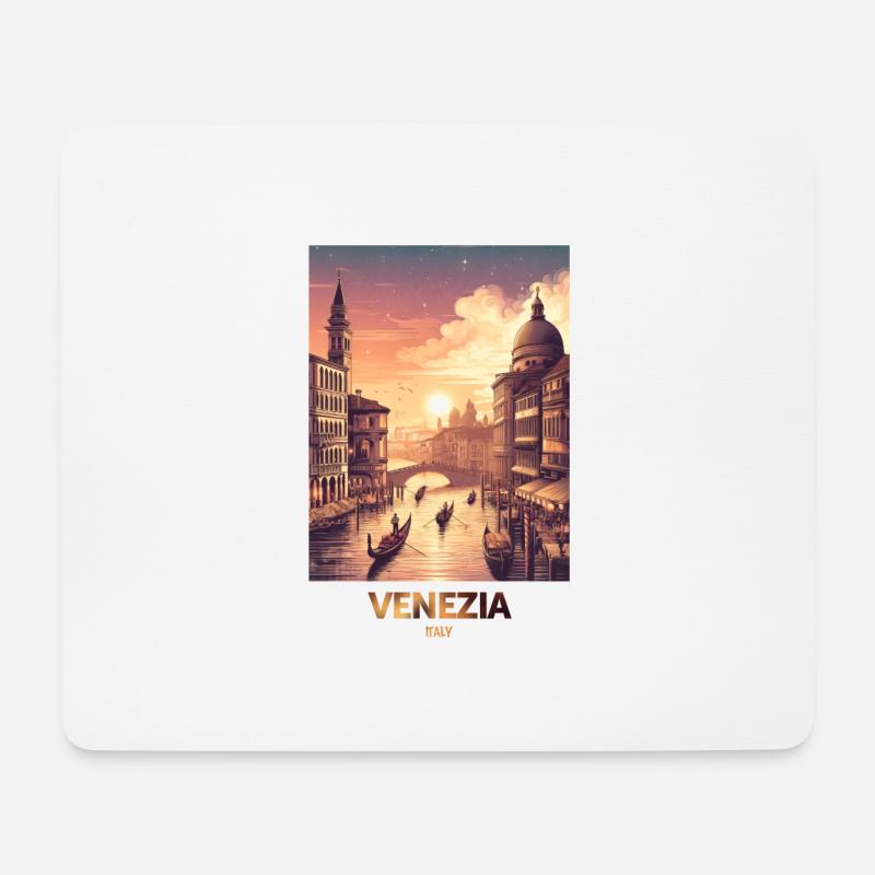 Venezia Stadt Art Design City Printing - Mousepad (Querformat) - Weiß