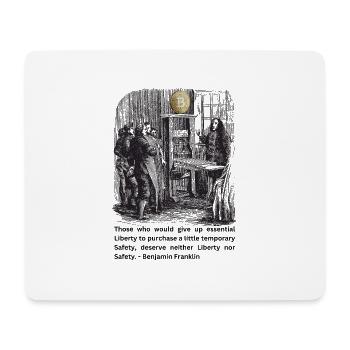 Franklin's Future: Free Money for a Free People - Mouse Pad (horizontal) - white - Front