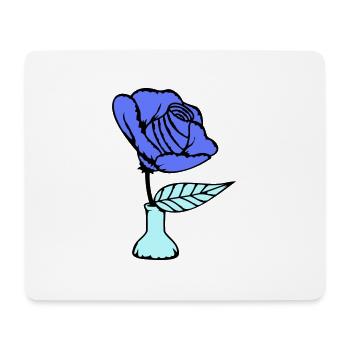 Beautiful Rose Vase Blossom Leaf Roses Romantic - Mouse Pad (horizontal) - white - Front
