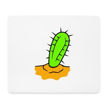 Kaktus Pflanze Stachelig Stacheln Wüsten Kakteen - Mousepad (Querformat) - Weiß - Vorne