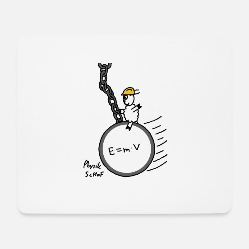 Physik Schof - Mousepad (Querformat) - Weiß