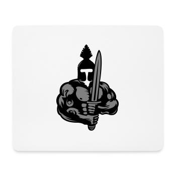 spartan warrior - Mousepad (Querformat) - Weiß - Vorne