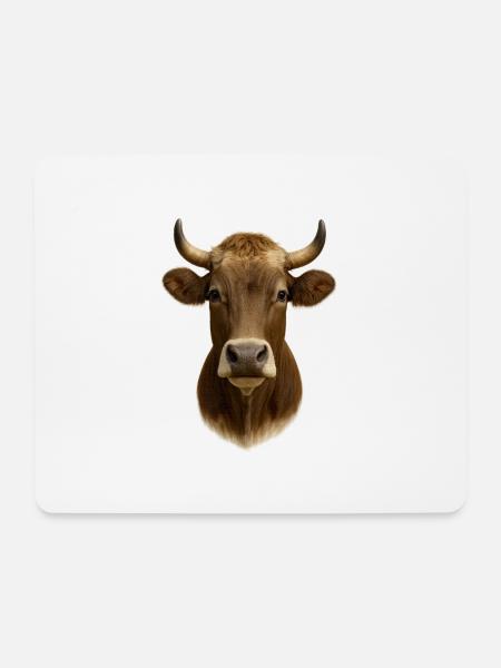 Die schonste Kuh - Mousepad (Querformat) - Weiß