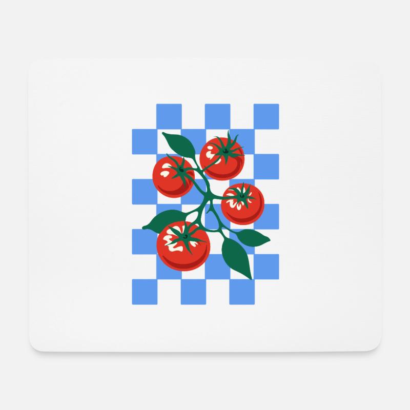 Tomaten und sommer - Mousepad (Querformat) - Weiß