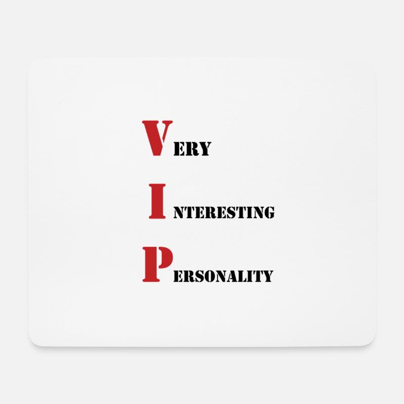 VIP: Sehr interessante Persönlichkeit - Mousepad (Querformat) - Weiß