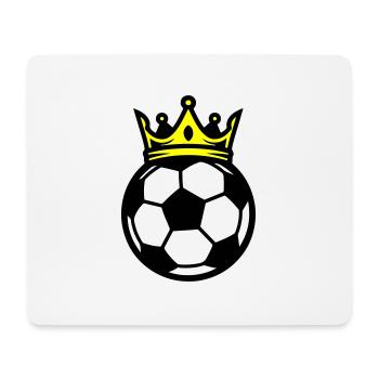 Fussball Ball Krone - Mousepad (Querformat) - Weiß - Vorne
