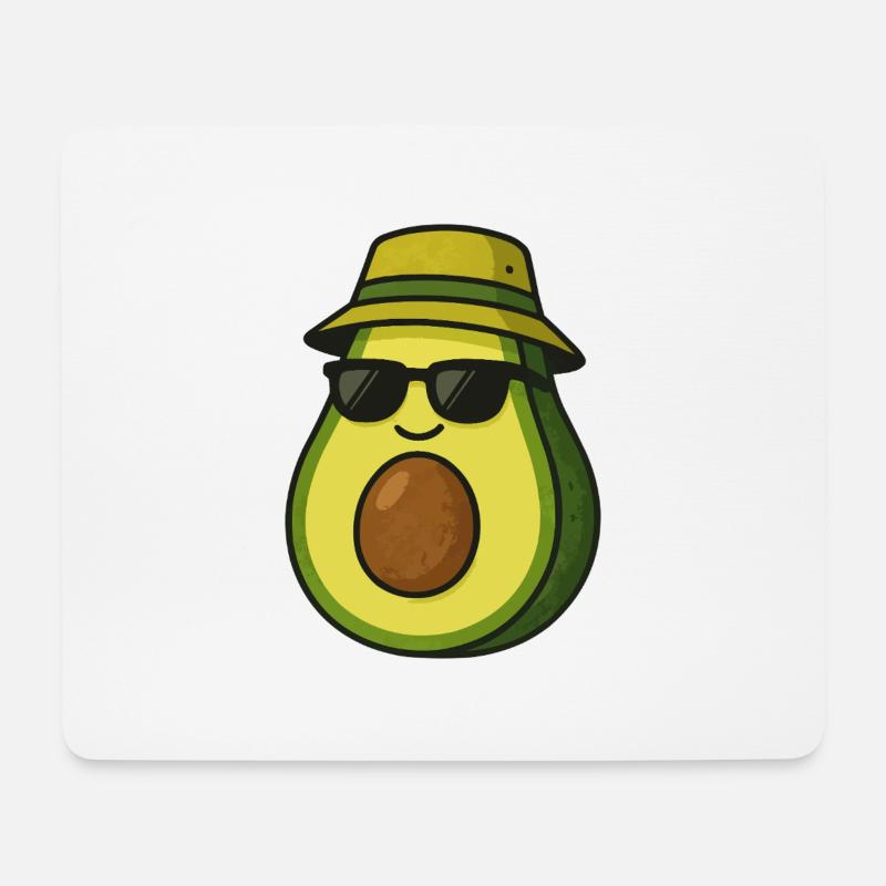 avocado - Mousepad (Querformat) - Weiß