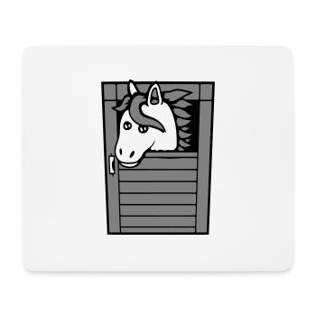 Horse Stable Pony Horse Peeps Cute - Mouse Pad (horizontal) - white - Front