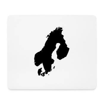 Scandinavia - Mouse Pad (horizontal) - white - Front