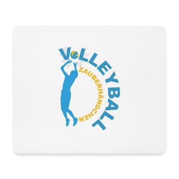 Volleyball (ZauberHand-Edition) - Tapis de souris (format paysage) - blanc - Devant