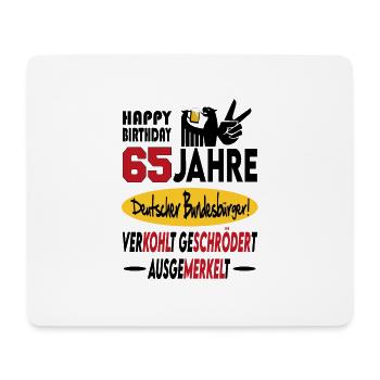 Geburtstag CDU SPD FDP Grün Politik Alter Jahre 65 - Mousepad (Querformat) - Weiß - Vorne