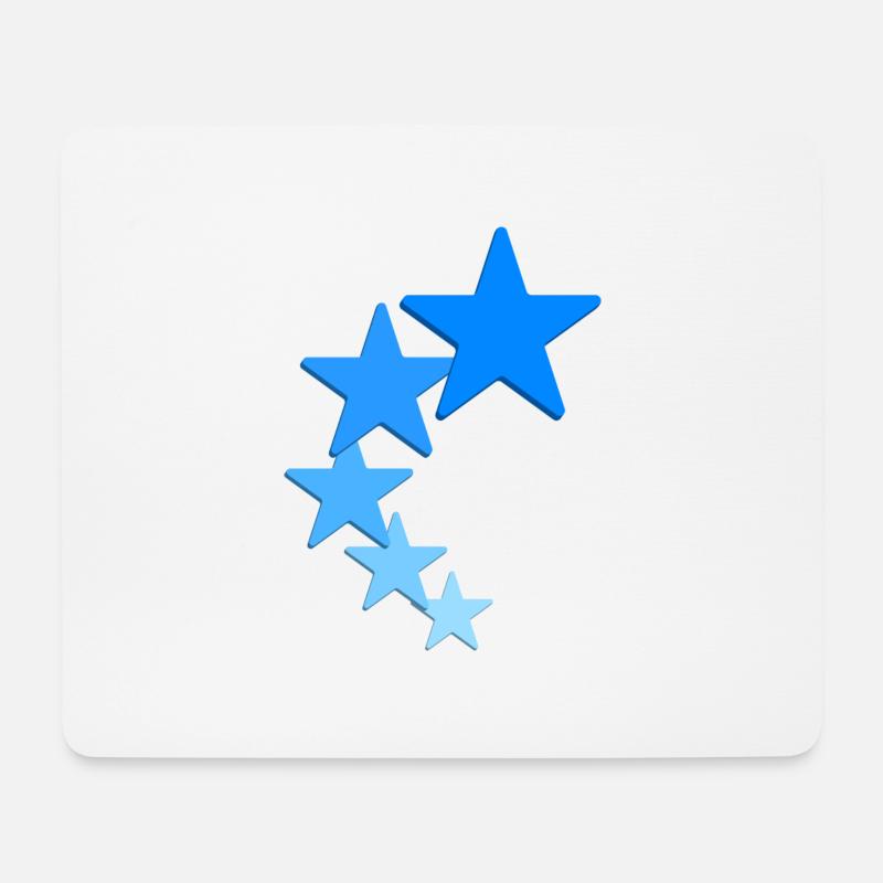 Sterne Logo - Mousepad (Querformat) - Weiß