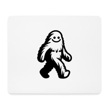 Lächelnder Yeti - Bigfoot Sichtung - Mousepad (Querformat) - Weiß - Vorne