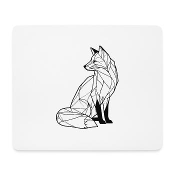 eleganter Fuchs - Mousepad (Querformat) - Weiß - Vorne