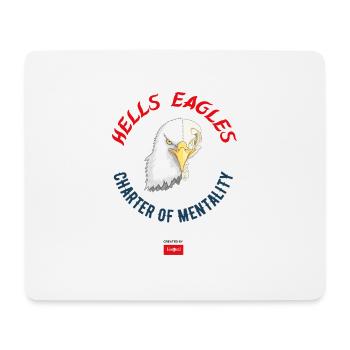 1 HELLS EAGLES CoM - Tapis de souris (format paysage) - blanc - Devant