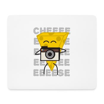 Say Cheese, Photo Cheese - Mouse Pad (horizontal) - white - Front