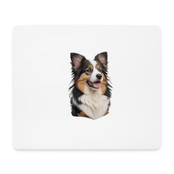 Australian Shepherd - Mouse Pad (horizontal) - white - Front