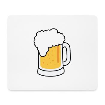 beer - Mouse Pad (horizontal) - white - Front
