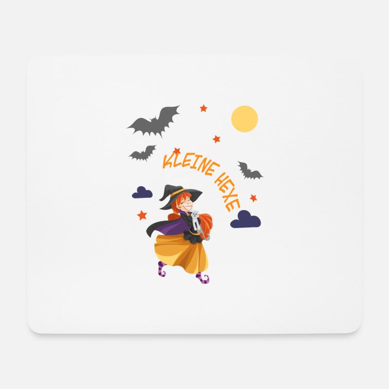 kleine Hexe Halloween - Mousepad (Querformat) - Weiß