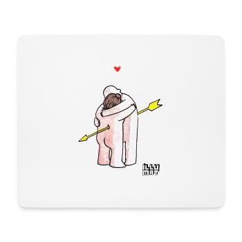 Love - Mousepad (Querformat) - Weiß - Vorne